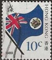 HONG KONG 1987 Hong Kong Flag - 10c. - Multicoloured FU - Oblitérés