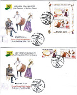 2014 - EUROPA = NATIONAL INSTRUMENTS - TURKISH CYPRIOT STAMPS - STAMPS - FDC - 2014