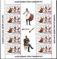 2014 - EUROPA - NATIONAL MUSICAL INSTRUMENTS - SHEETS - TURKISH CYPRIOT STAMPS - STAMPS - 2014