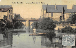 Cholet          49        Vieux Pont Sur La Moine   Toilée.  Couleur      (Voir Scan) - Cholet