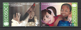 Timbre Nation Unies De Vienne Neuf ** N 615 / 616   Vendu Au Prix De La Poste - Unused Stamps