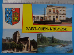CPA De SAINT-OUEN-L'AUMONE (Val D'Oise) L'hôtel De Ville - L'Eglise - L'Oise Multivues Editions MAGE - Saint-Ouen-l'Aumône