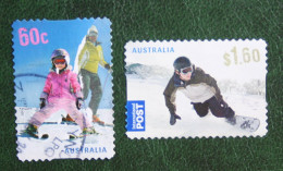 Winter Sports Skiing Snowboarding Self-adhesive 2011 Mi 3601-3602 Used Gebruikt Oblitere Australia Australien Australie - Used Stamps