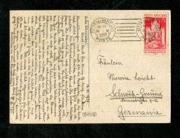 "VATIKAN" 1936, Mi. 55 EF Auf AK Nach Deutschland (19762) - Storia Postale