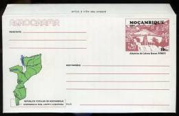 Mozambique Entier Postal Aerogramme 1984 Eau Barrage De Cahora Bassa Moçambique Postal Stationary Water Dam - Eau