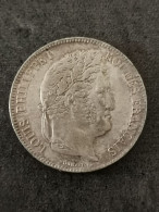 5 FRANCS ARGENT LOUIS PHILIPPE I 1832 A PARIS DOMARD 2è RETOUCHE / SILVER - 5 Francs
