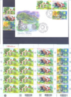 2023. Moldova, Masterpieces Of Romanian Folklore, 3v + 3 Sheetlets + FDC,  Mint/** - Moldavie