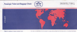 INTERNATIONAL AIR TRANSPORT ASSOCIATION - IATA /  BIGLIETTO  _ PASSENGER TICKET  _ 1989 - Wereld
