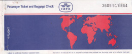 INTERNATIONAL AIR TRANSPORT ASSOCIATION - IATA /  BIGLIETTO  _ PASSENGER TICKET  _ 1989 - Monde