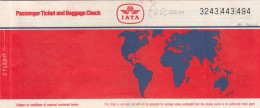 INTERNATIONAL AIR TRANSPORT ASSOCIATION - IATA /  BIGLIETTO  _ PASSENGER TICKET  _ 1988 - Monde