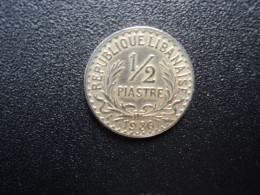 LIBAN * : 1/2 PIASTRE   1936    G.5 / KM 9      TTB+ - Lebanon