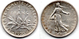 MA 24144 / 1 Franc 1920 SUP - 1 Franc