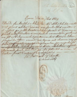 ETATS PONTIFICAUX - 1849 - LETTRE CORRESPONDANCE De ROME MARQUE "PRO SCRIPTURA DU TRIGINTA" => PAPE PIE IX ! - Kirchenstaaten