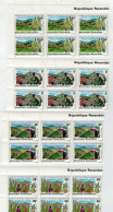 RUANDA  1980  ANNEE DE LA  PROTECTION E DE LA  CONSERVATION  DU  SOLS  7 BLOCKS  WITH  6 STAMPS MNH** - Ungebraucht