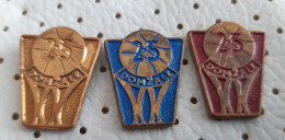 Basketball Club KK Domžale 25 Years Helios Slovenia Vintage Pins - Basketball