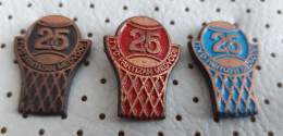 Basketball Club TVD PARTIZAN MEDVODE 25 Years Slovenia Vintage Pins - Basketbal