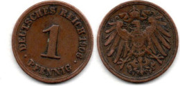 MA 24202  / Allemagne - Deutschland - Germany 1 Pfennig 1906 F TB+ - 1 Pfennig
