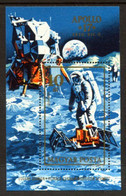 HUNGARY 1973 Apollo 17 Block MNH / **.  Michel Block 94 - Ongebruikt