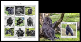 Sierra Leone 2023 Gorillas.  (217) OFFICIAL ISSUE - Gorilles