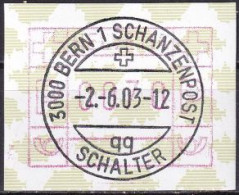 SCHWEIZ 2003 Mi-Nr. ATM 5 Papierwechsel Automatenmarken O Used - Aus Abo - Automatic Stamps