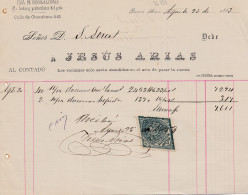 33734# ARGENTINE TIMBRE FISCAL LOSANGE ARGENTINA DOCUMENT BUENOS AIRES 1883 - Cartas & Documentos