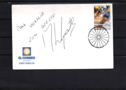 2000 Sydney Australia Olympic Games Cycling Silver Medalist Uruguay Milton Wynants Autographed FDC Cover - Summer 2000: Sydney