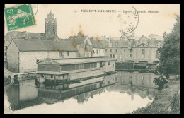 * NOGENT SUR SEINE - Lavoir Et Grands Moulins - Lavoir VIAT TISSIER - Teinturier HETTE - Edit. E.L.D. - 1912 - Nogent-sur-Seine