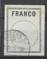 SUISSE Etiquettes FRANCO 1922: Le ZNr. 1A,  CAD Luzern  VIGNETTE Reklamemarke CINDERELLA  Erinnophilie  - Erinnofilia