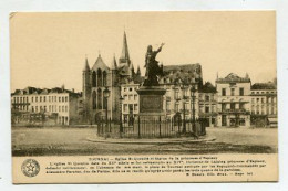 AK 156709 BELGIUM - Tournai - Eglise St-Quetin Et Statue De La Princess ... - Doornik