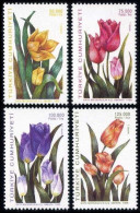 Türkiye 1998 Mi 3144-3147 MNH Tulips - Unused Stamps