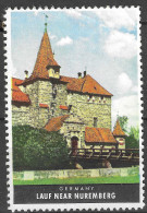 GERMANY LAUF NEAR NUREMBERG  VIGNETTE Reklamemarke CINDERELLA  Erinnophilie  - Erinnofilia