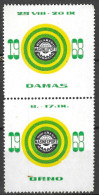 2 X BUCAREST ROUMANIE DAMAS MASINEXPORT 1968    VIGNETTE Reklamemarke CINDERELLA  Erinnophilie  - Erinnofilia