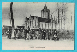 * Beveren Aan De Ijzer - Beveren Sur Yzer (Alveringem) * Frontière, église, Animée, Kerk, Church, Unique, TOP, Rare - Alveringem