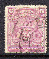 RHODESIA - 1902 DEFINITIVE 6d STAMP REDDISH MAUVE STAMP USED SG 83a REF A - Sonstige & Ohne Zuordnung