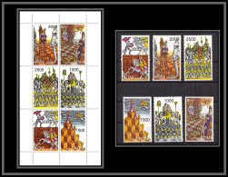 81622a République Des Komis Komi 1998 Ex Urss Russia Echec Chess Games Elephanr Chevaux Horse Neuf ** MNH Bloc + Timbres - Sonstige & Ohne Zuordnung