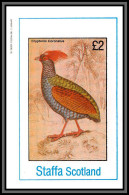 80828 Staffa Scotland TB Neuf ** MNH Oiseaux Birds Bird Cryptonix Coronatus Rollulus Rouloul à Crête Phasianidae - Scotland