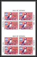 80822 Isle Of Jethou Guernesey Puffin TB Neuf ** MNH Oiseaux Birds Bird Europa 1961 Sheetlet Non Dentelé Imperf - Scotland