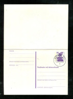 "BERLIN" 1975, Postkarte Mit Antwortteil Mi. P 101 Gestempelt (20009) - Cartoline - Usati