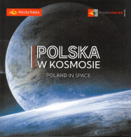 POLAND 2022 POLISH POST OFFICE SPECIAL LIMITED EDITION FOLDER: POLAND IN SPACE PERFORATED MS BLOK MINIATUR SHEET COSMOS - Cartas & Documentos