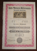 Les Mines Réunies 100F (Bruxelles/Belgique) Après 1944 - Mines