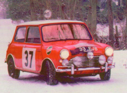 Mini Cooper S   - Pilote: Paddy Hopkirk -  Rallye Monte-Carlo 1964  - CPM - Rallyes