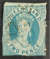 Queensland Queen Victoria Imperf Jaar 1876 Wmk.Crown On Q--  Used - Oblitérés