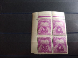 ANDORRE : Bloc De 4 Du Taxe N° 22 Coin  Neuf* - Unused Stamps