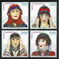 Türkiye 1999 Mi 3203-3206 MNH Turkish Women Head-Covers (3rd/5 Issue) - Nuevos