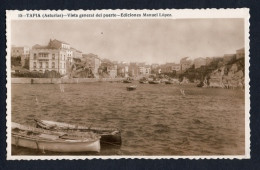 Tapia Asturias Puerto Tarjeta Postal Real Photo Vintage Original Ca1920 Postcard Cpa Ak (W4_1134) - Asturias (Oviedo)