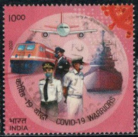 Inde 2020 Yv. N°3392 - Lutte Contre La Covid-19 - Personnels Du Transport - Oblitéré - Used Stamps