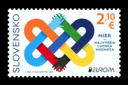 Slovakia 2023 Mih. 991 Europa. Peace - The Highest Value Of Humanity MNH ** - Ongebruikt