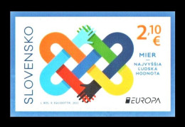 Slovakia 2023 Mih. 992 Europa. Peace - The Highest Value Of Humanity (self-adhesive) MNH ** - Nuevos