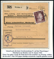 ÜBERROLLER / SPÄTE POST (Januar Bis 8.5.1945) - LATE MAIL (until May 8th, 1945) - POSTE TRES TARD (jusque à  8 Mai 1945  - Guerre Mondiale (Seconde)