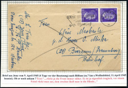 ÜBERROLLER / SPÄTE POST (Januar Bis 8.5.1945) - LATE MAIL (until May 8th, 1945) - POSTE TRES TARD (jusque à  8 Mai 1945  - WW2 (II Guerra Mundial)